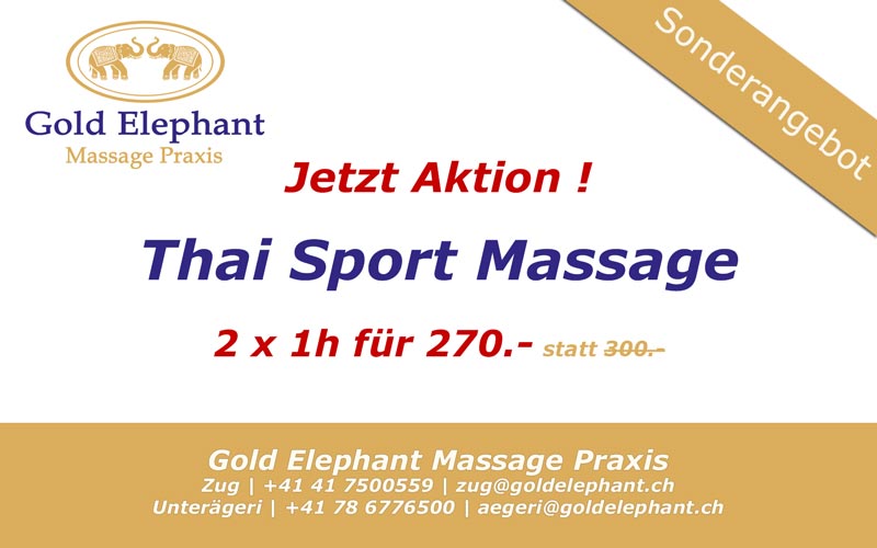 Aktion - 2x1h Thai Sport Massage